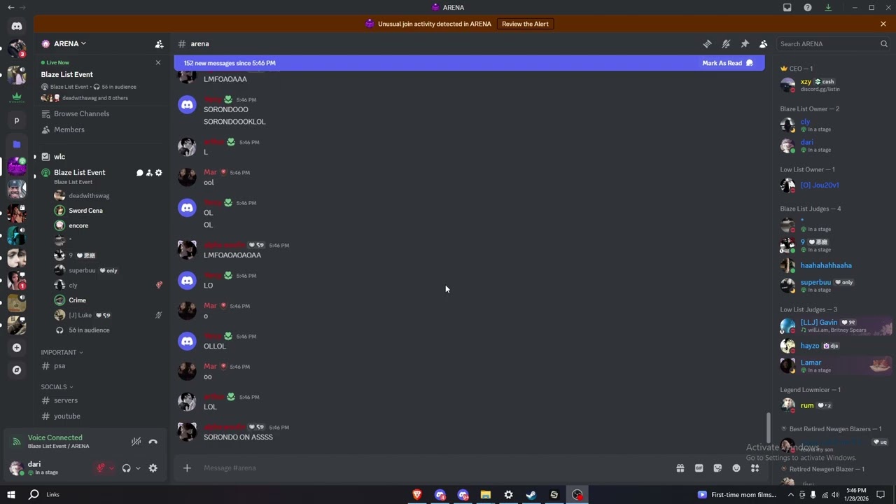 Sword VS Sorondo (Discord Packing)