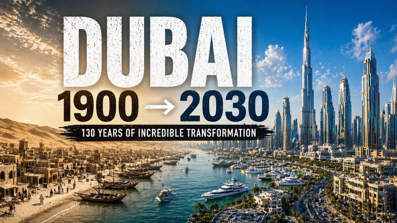 Dubai 1900 &rarr; 2030 | The Most Insane City Transformation Ever