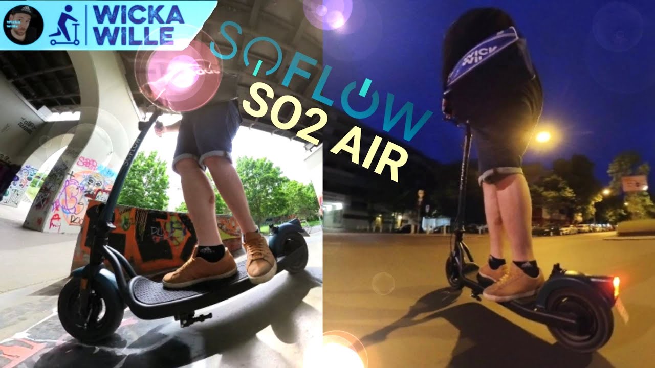 Soflow SO2 Air, Perfekter Pendler e-Scooter mit Strassenzulassung ABE 2023, kompakt und leicht!