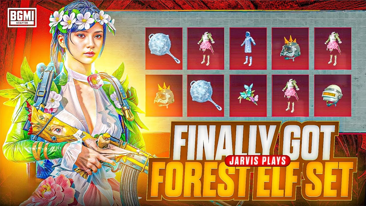 10,000 UC 🔥JONATHAN FOREST ELF SET CRATE OPENING + INFERNO HELMET #bgmi #crateopening #pubgmobile