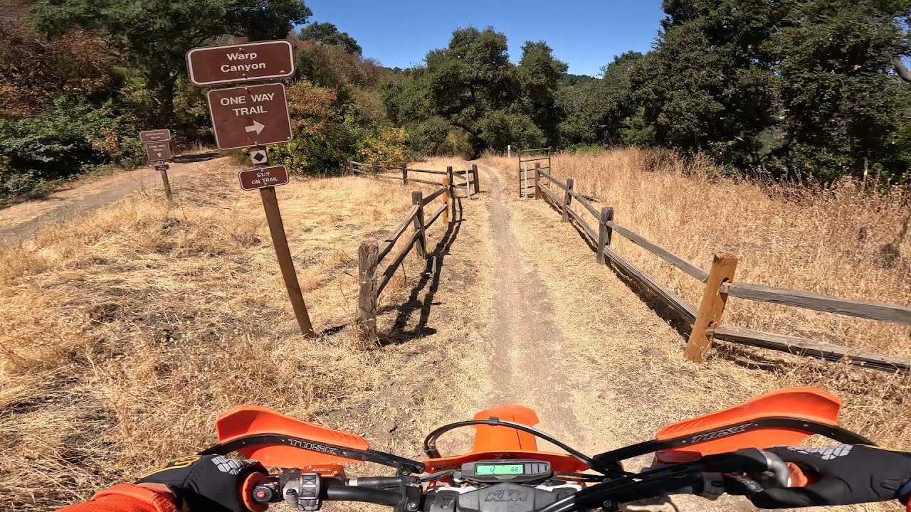 Hollister Hills SVRA - Back Tank trail to Warp Canyon