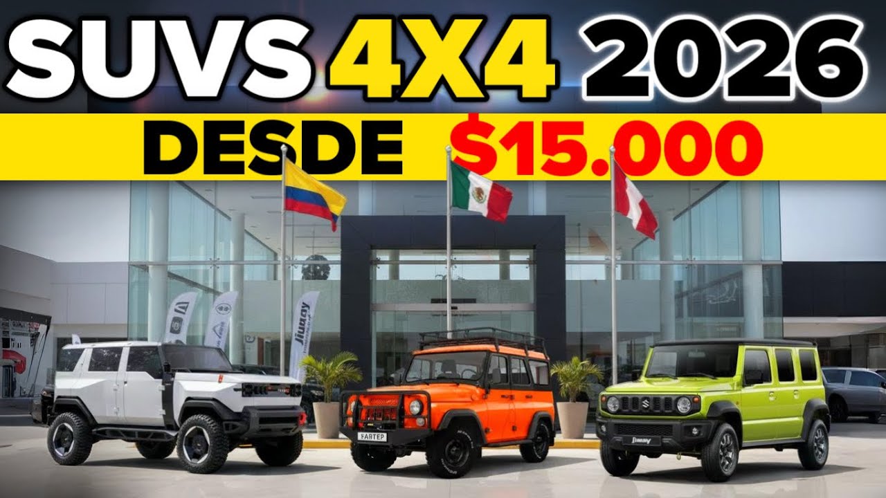 😱 5 4x4 BARATAS son más RESISTENTES que Jeep y Toyota… y nadie lo dice