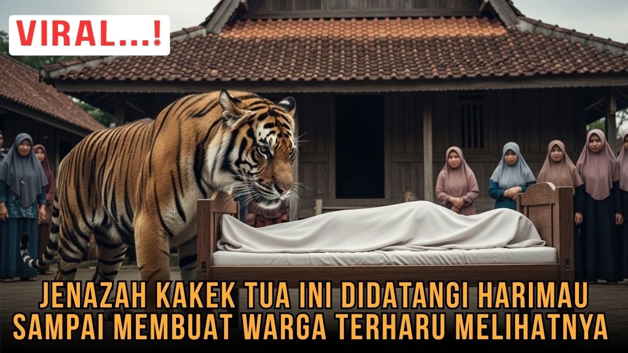 PERISTIWA LANGKA! Seekor Harimau Tiba-tiba Mendekati Jenazah Kakek Tua Saat Hendak Dimakamkan!