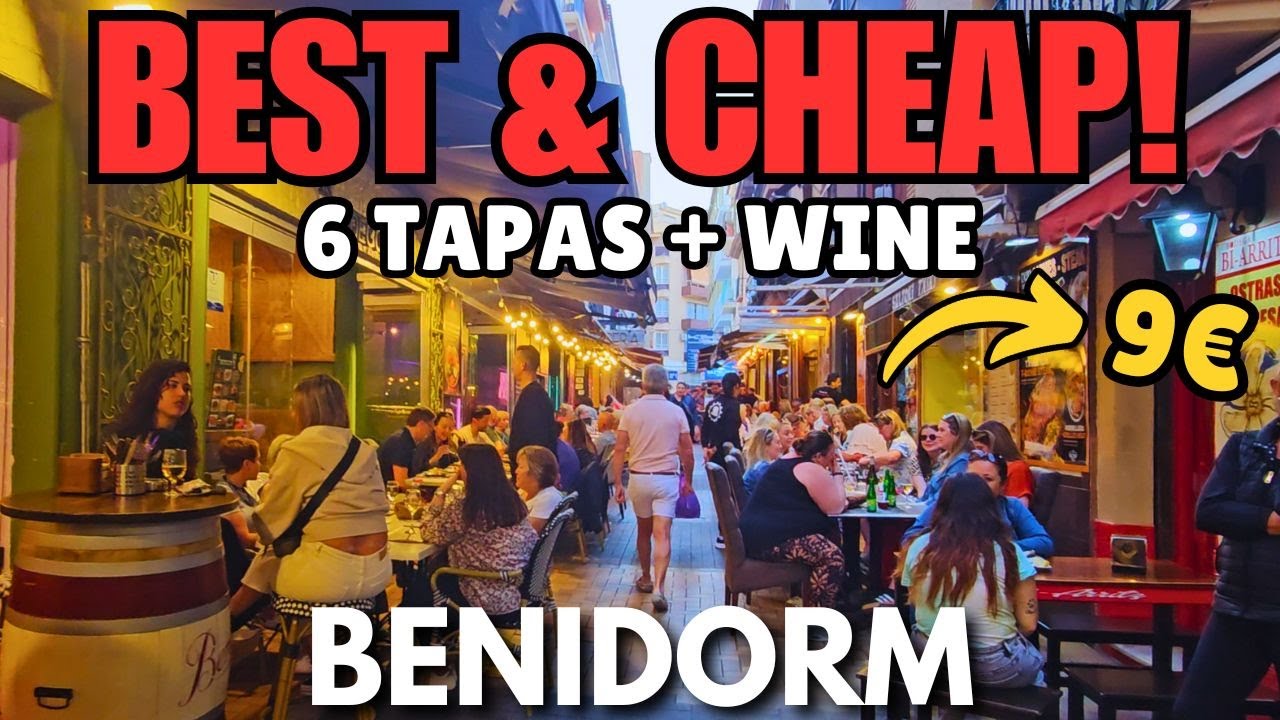 Benidorm's Best & Cheapest Tapas Bars! 🍷┃6 Tapas + Wine for Just €9?!