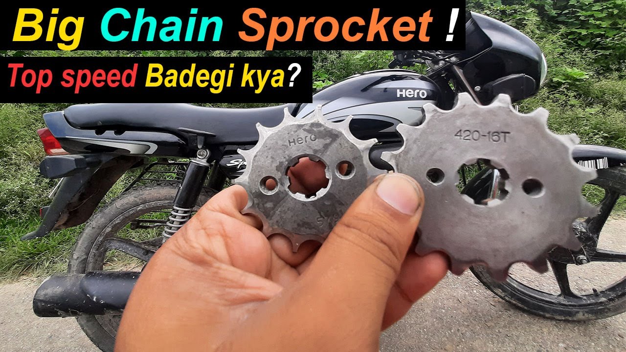 More chain sprocket teeth increase top speed ?