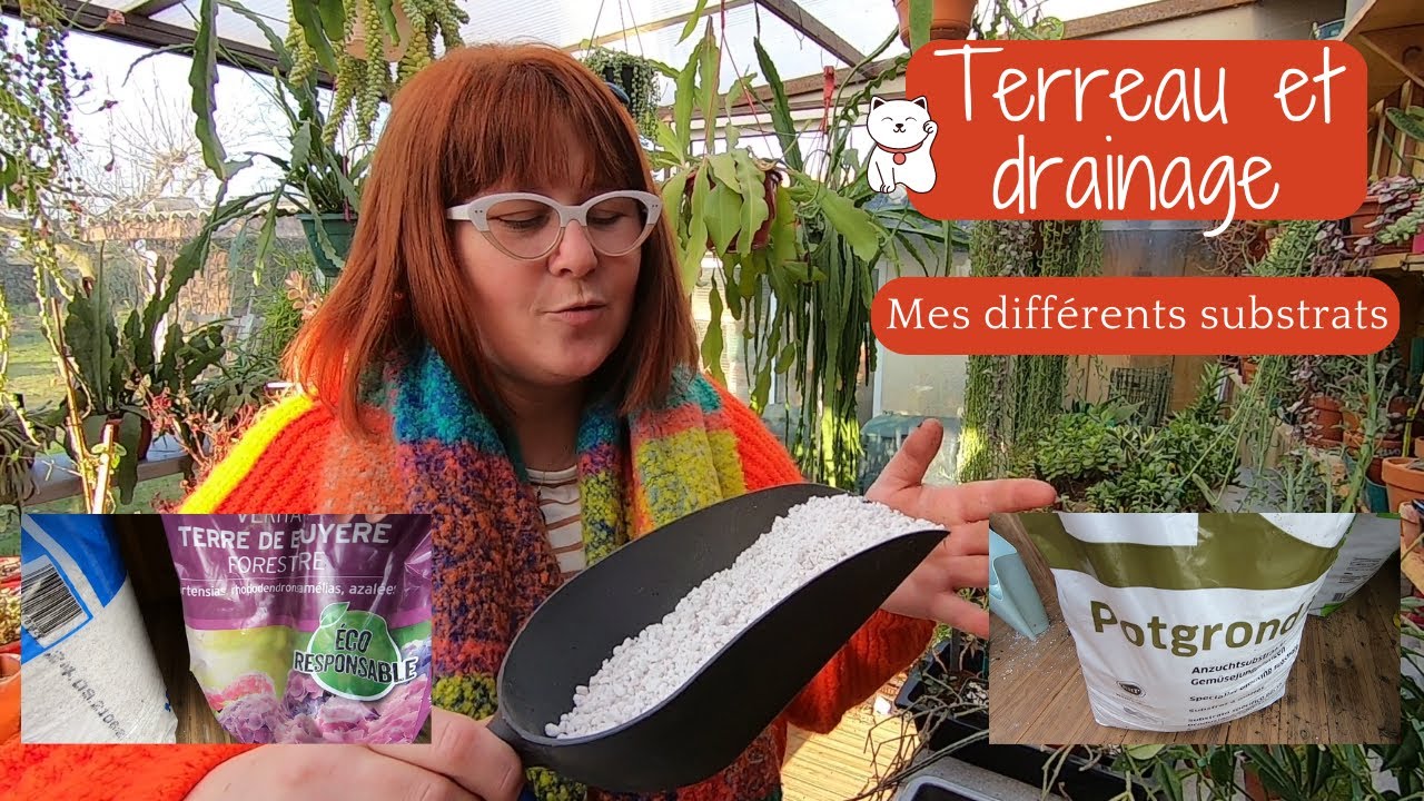 TERREAU & DRAINAGE 🌿Ce que j'utilise pour mes différents substrats | Simple et pas trop chère😉