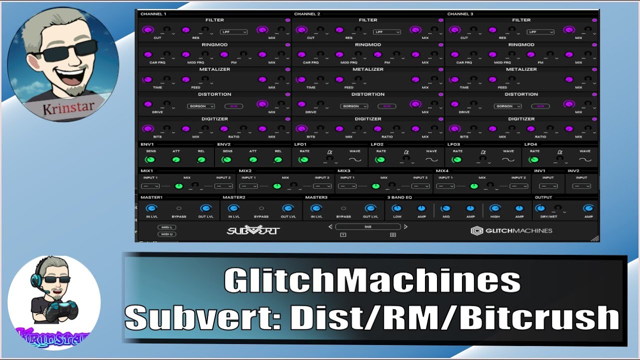 Playing with presets from GlitchMachines Subvert