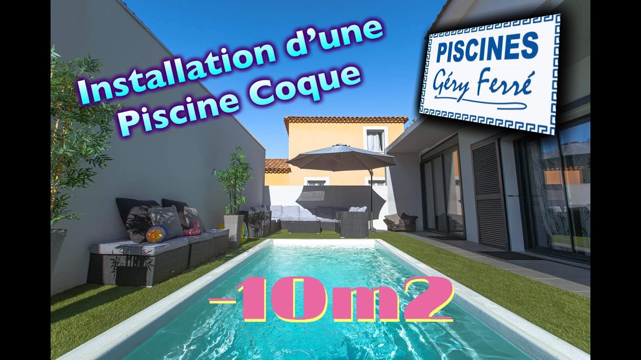 Ferré Piscines - Installation d'une mini piscine -10m2 / Coque Polyester