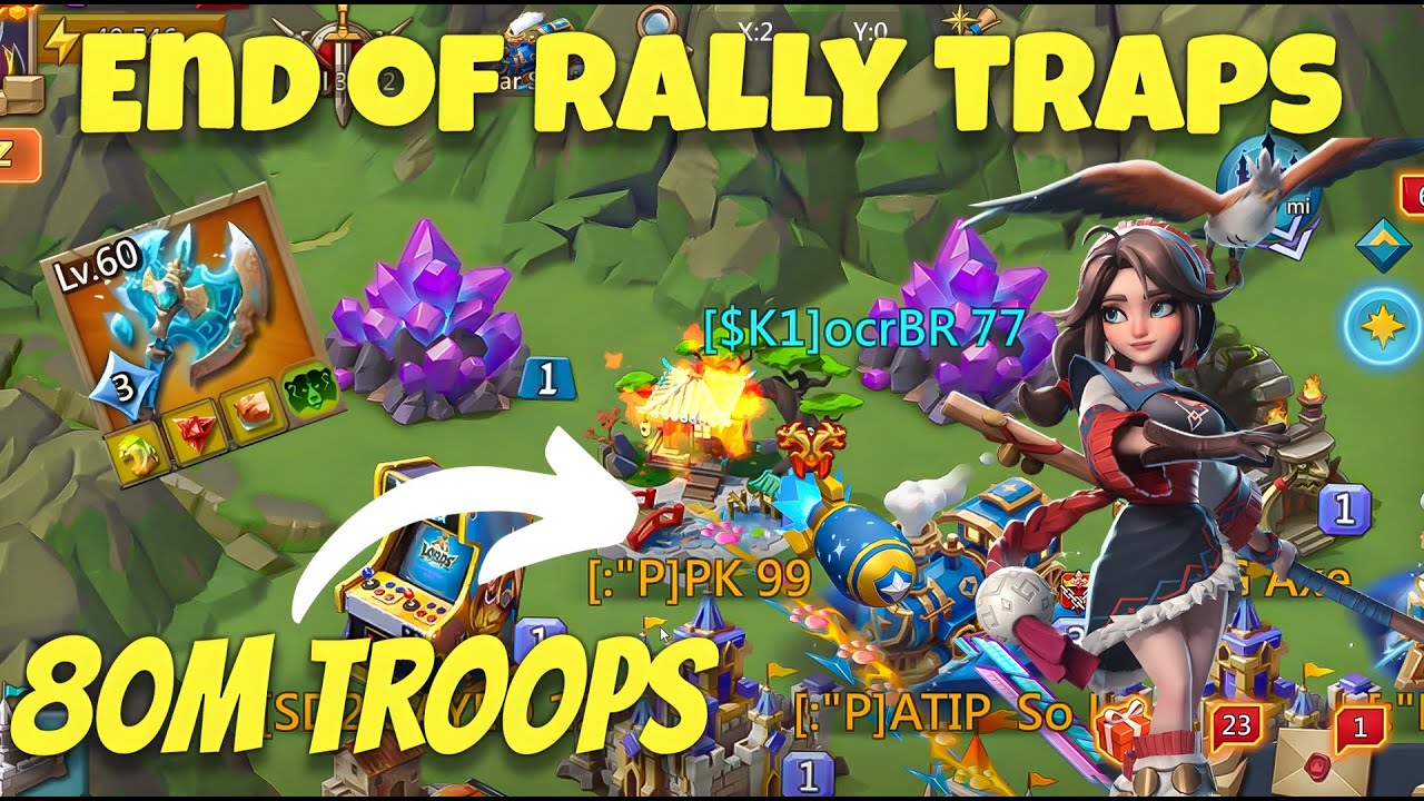 Lords Mobile - Is this the end of rally traps? 80m troops are not enough anymore to cap us
