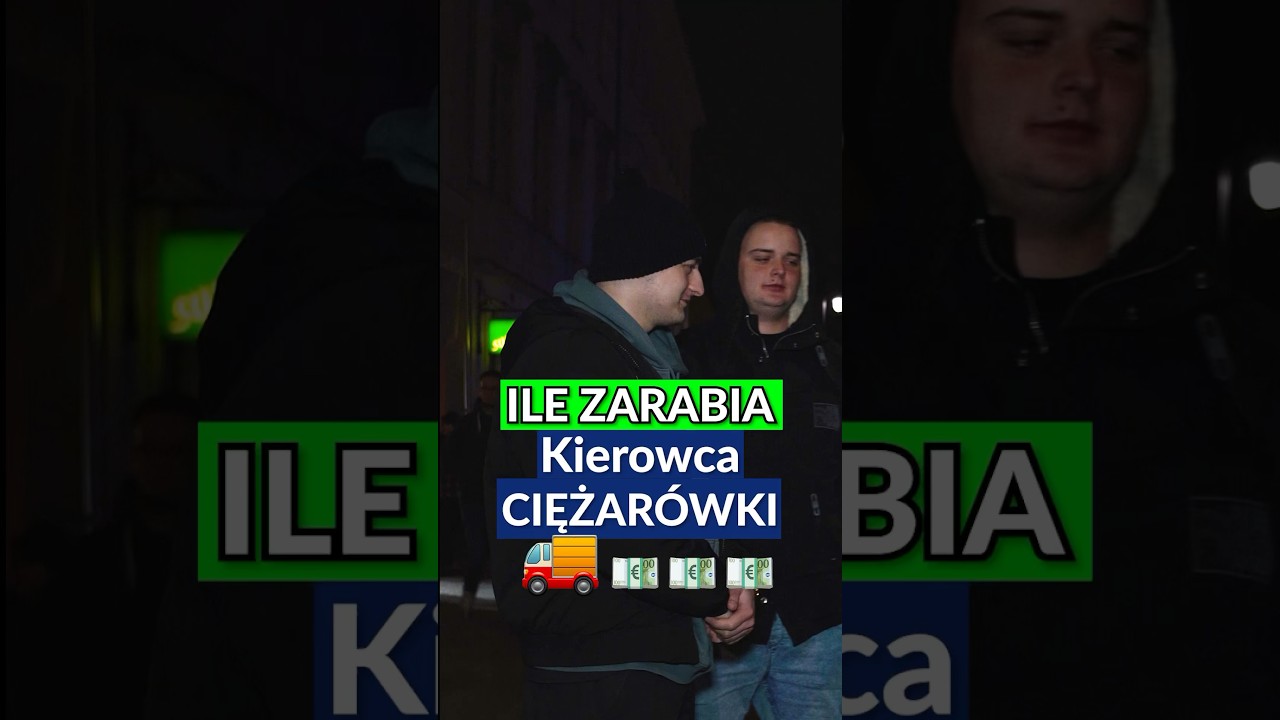 Ile zarabia kierowca ciężar&oacute;wki? 🚛💵 #trucks #truckdriver #shortvideo #shorts #viral #video #work
