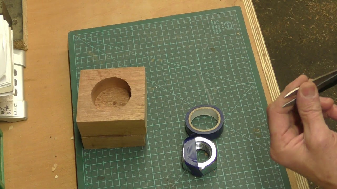 Woodturning - How to make a Hex Nut Glue Block