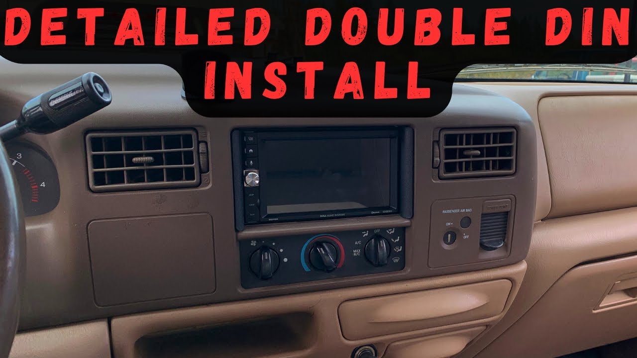 Ford Super Duty Double Din Install