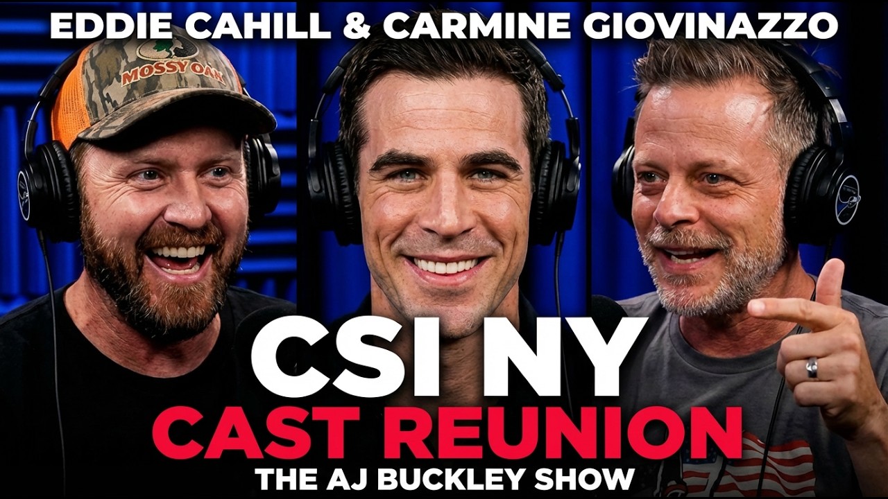 Eddie Cahill & Carmine Giovinazzo On Untold CSI:NY Stories! AJ Buckley Show