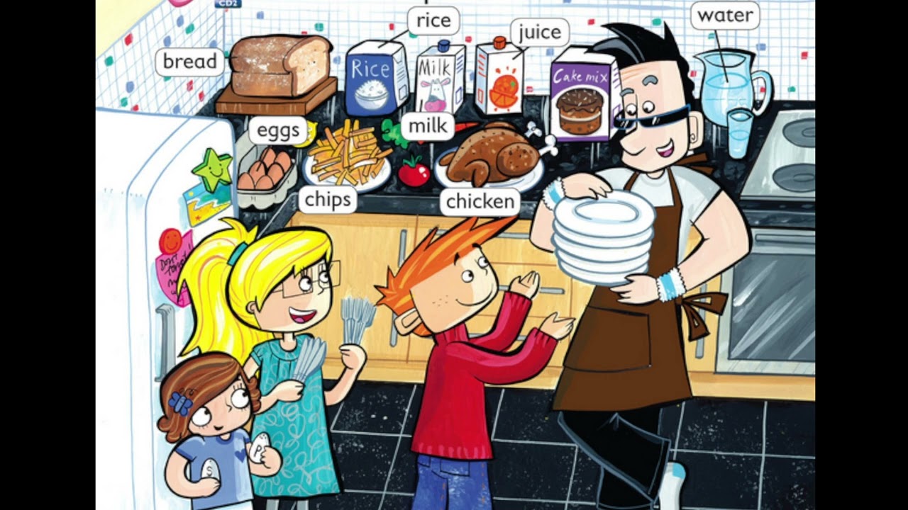 Dinner time , unit 6 , Kid's Box , level 2