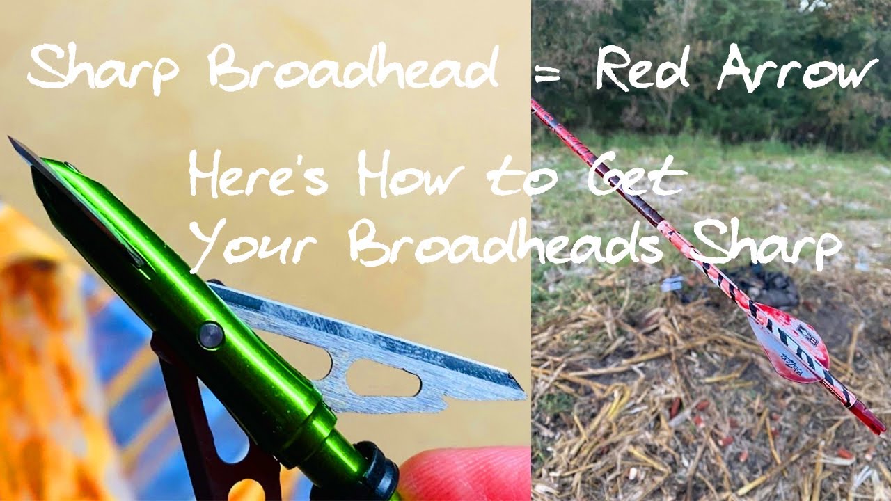 How to Sharpen Broadheads With Stay Sharp Guide | Sharpen a Rage Broadhead | Farming For Whitetails