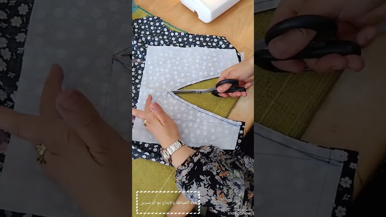 طريقة تبطين الرقبة الأمام والخلف