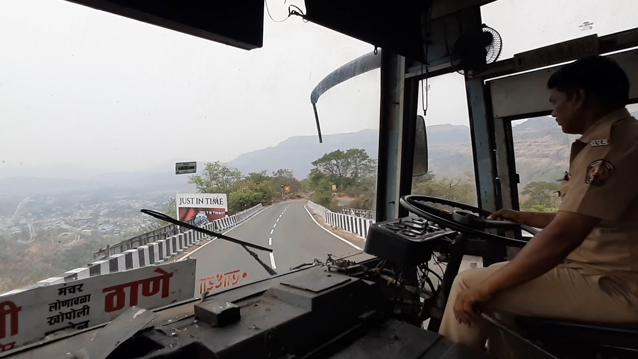 MSRTC Bus Journey : Panvel to Lonavala via Old Mumbai Pune Highway