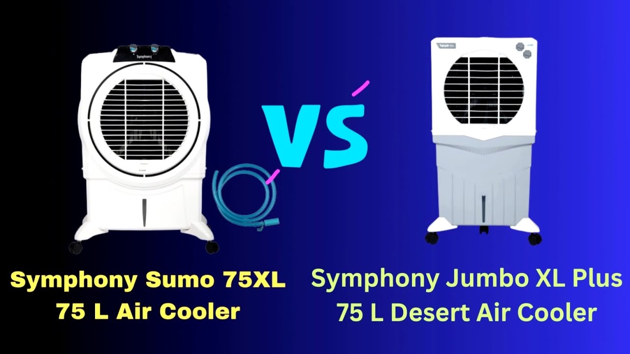 Symphony Sumo 75XL Vs Symphony Jumbo XL Plus 75L Compare Air Cooler