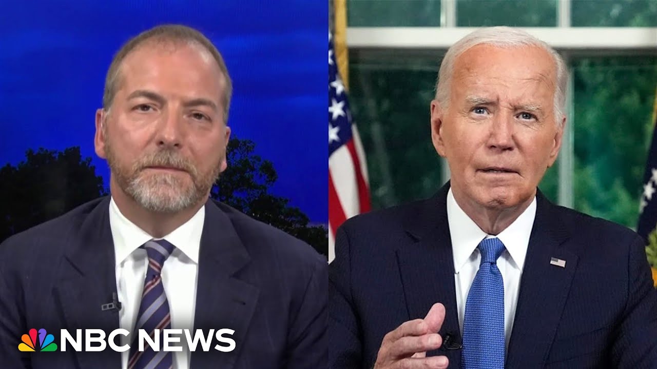 Chuck Todd: Biden felt 'comfortable being him again' in Oval office address