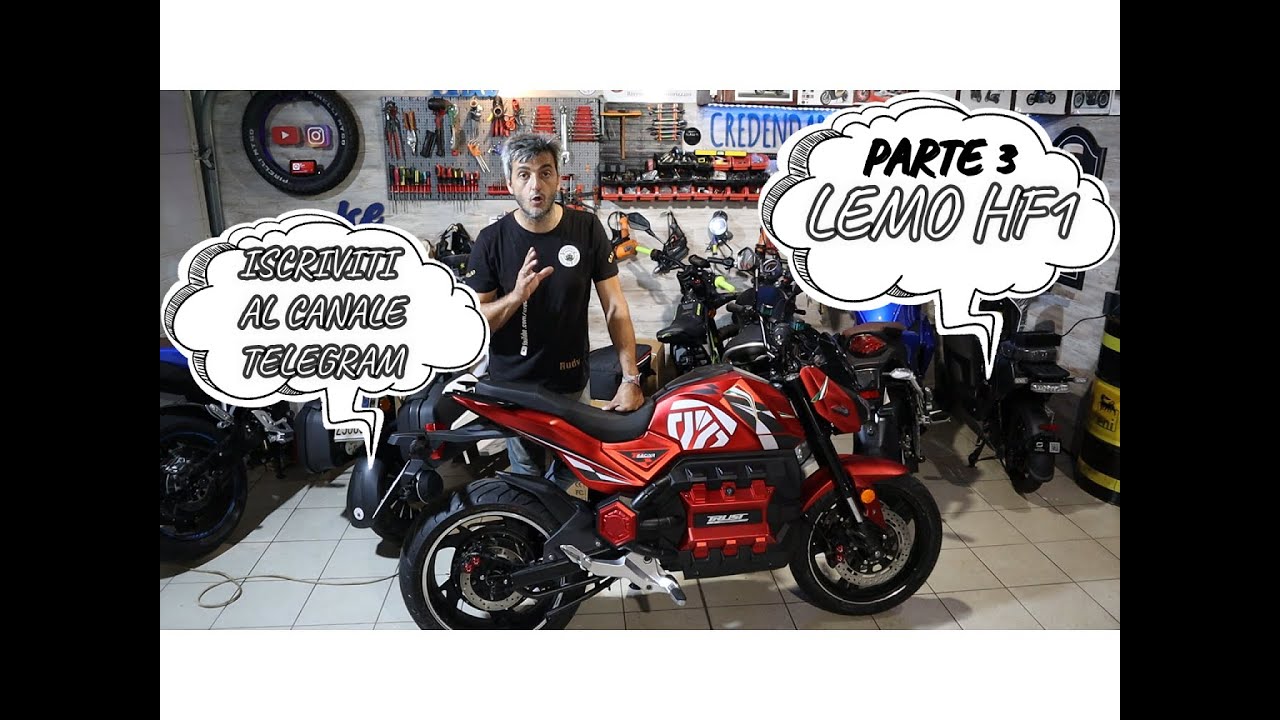 LEMO HF1 LA MOTO ELETTRICA CON L'ARIA DA SCOOTER TANTA AUTONOMIA COMODA E MANEGGEVOLE  (PARTE3/3)