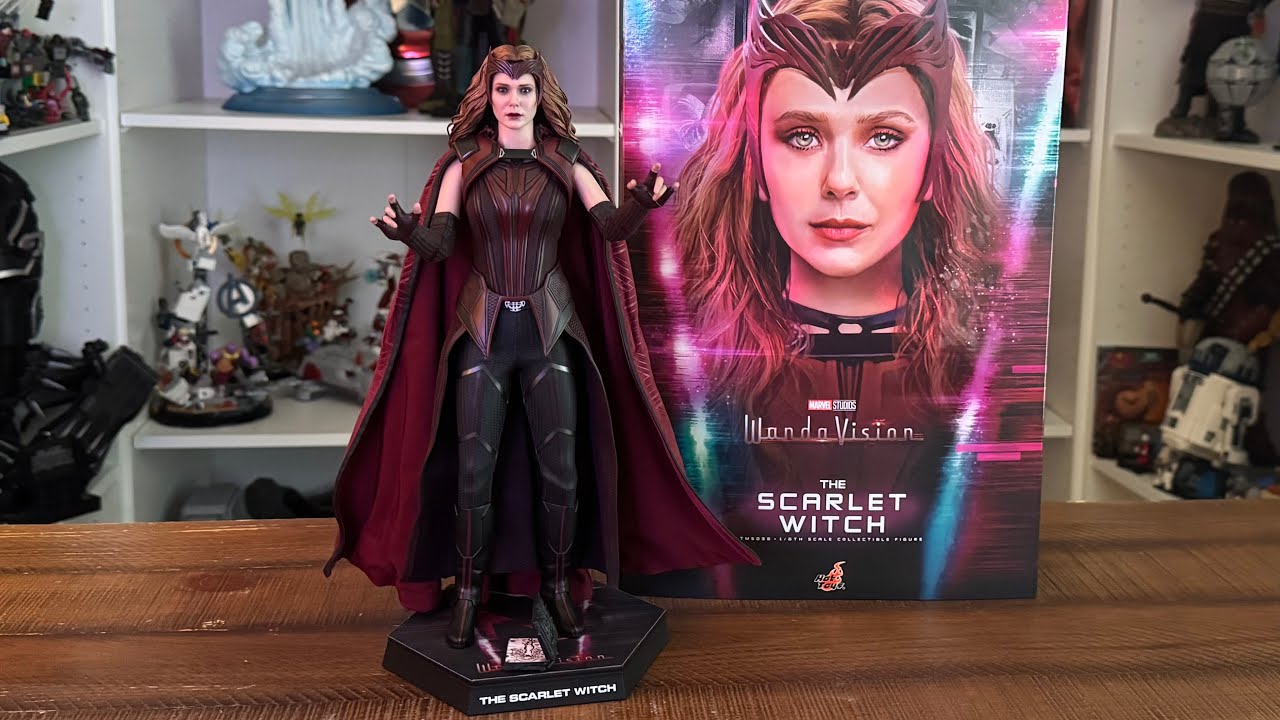 UNBOXING HOT TOYS SCARLET WITCH Wanda Maximoff (FROM MARVELS WANDAVISION) 1/6th SCALE FIGURE