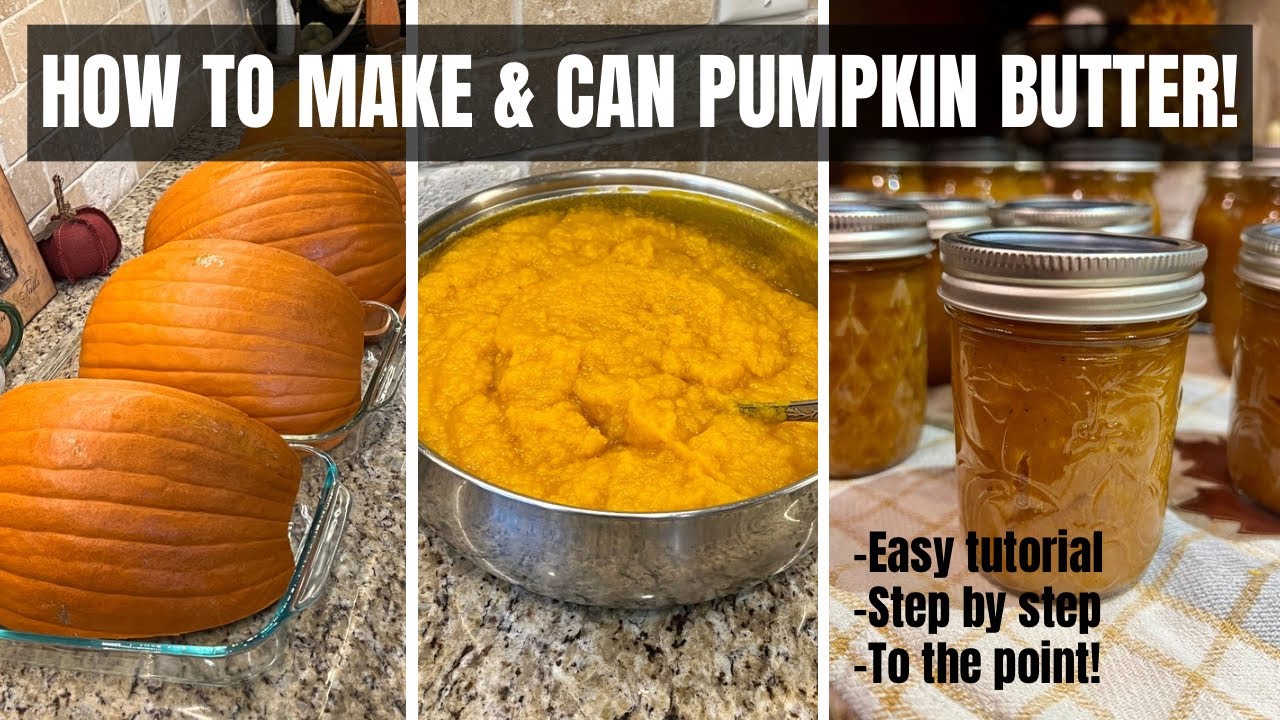 How To Make & Can Pumpkin Butter From Pumpkins | Easy step by step tutorial! #canning #pumpkin