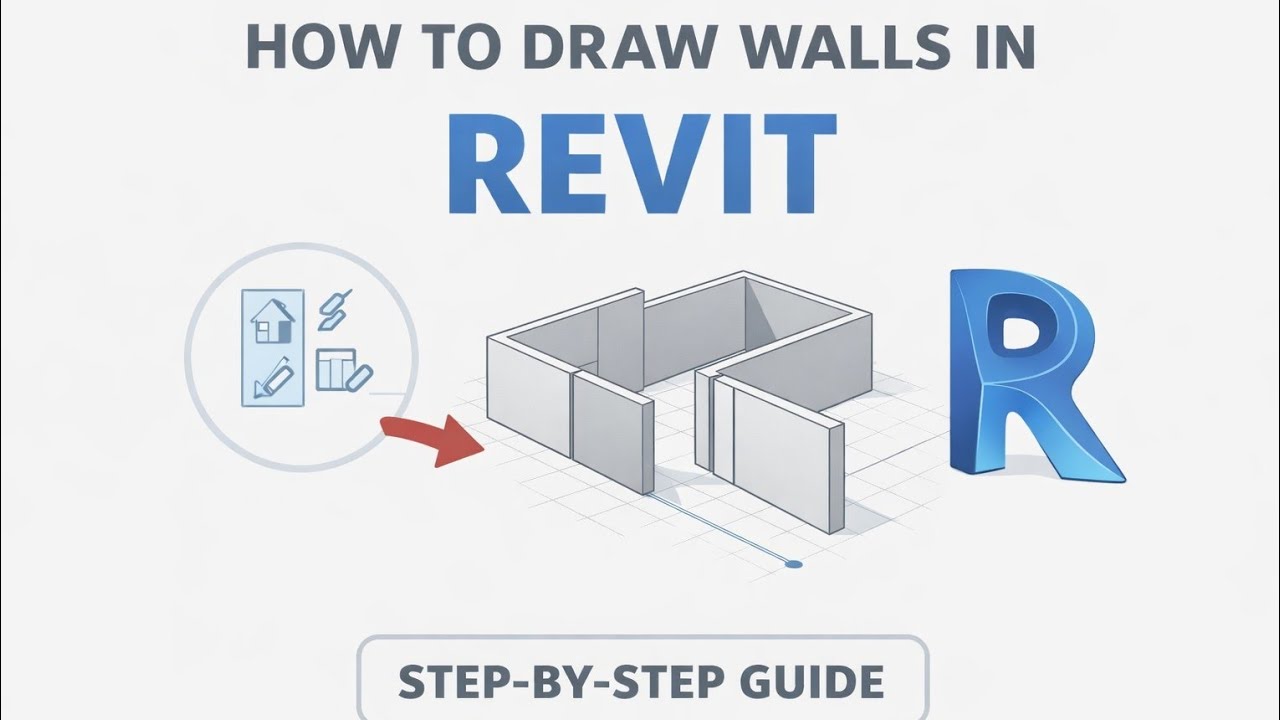 Revit tutorial, How to draw walls in revit PART 2 #revit #revittutorial