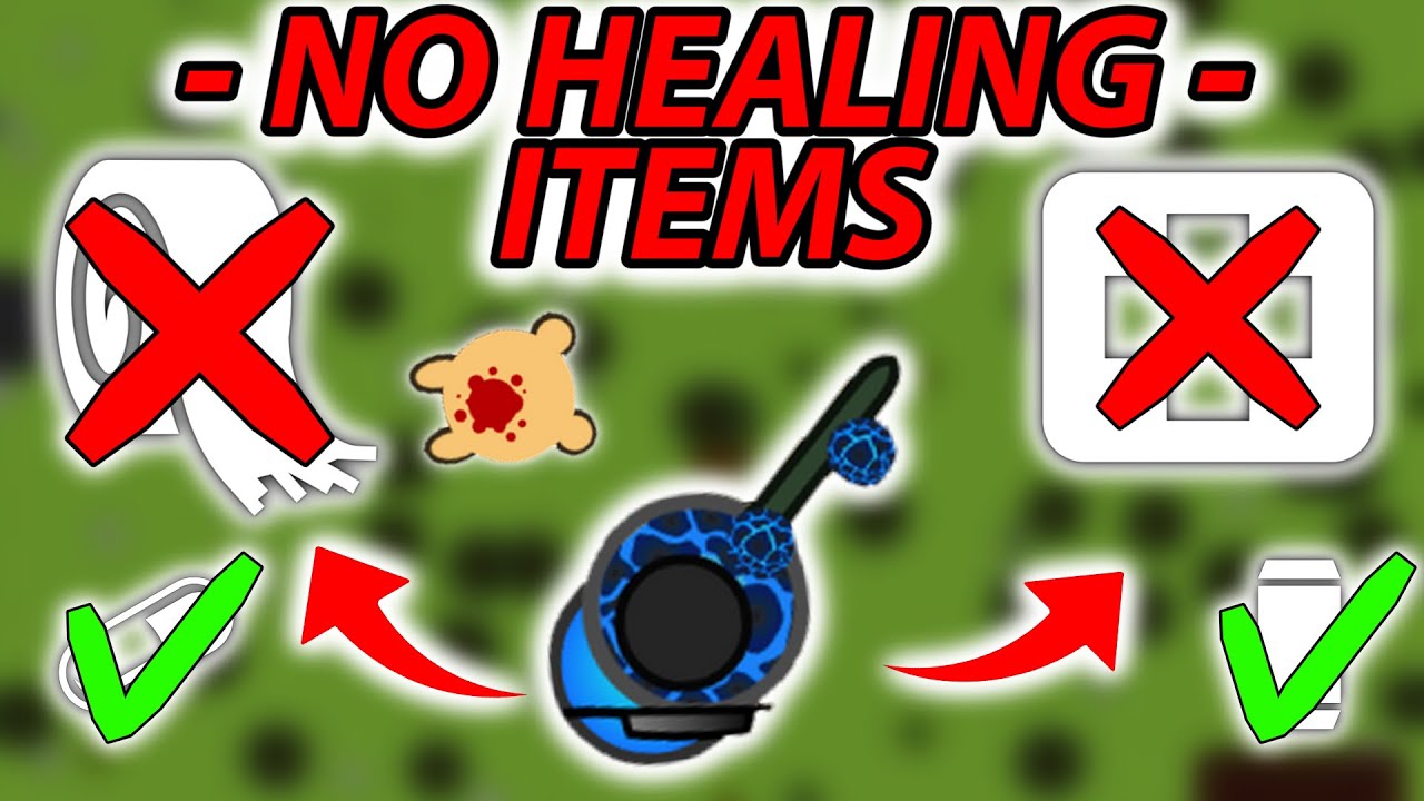 WIN WITHOUT HEALING ITEMS Challenge ! (Solo vs squads) | Surviv.io