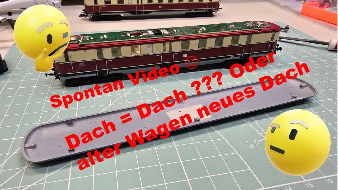 Tillig VT137 ein Nachtrag zu #05 - Neues Dach & altes Modell ???  Kasi´s MoBa TT Basteleien Teil #49
