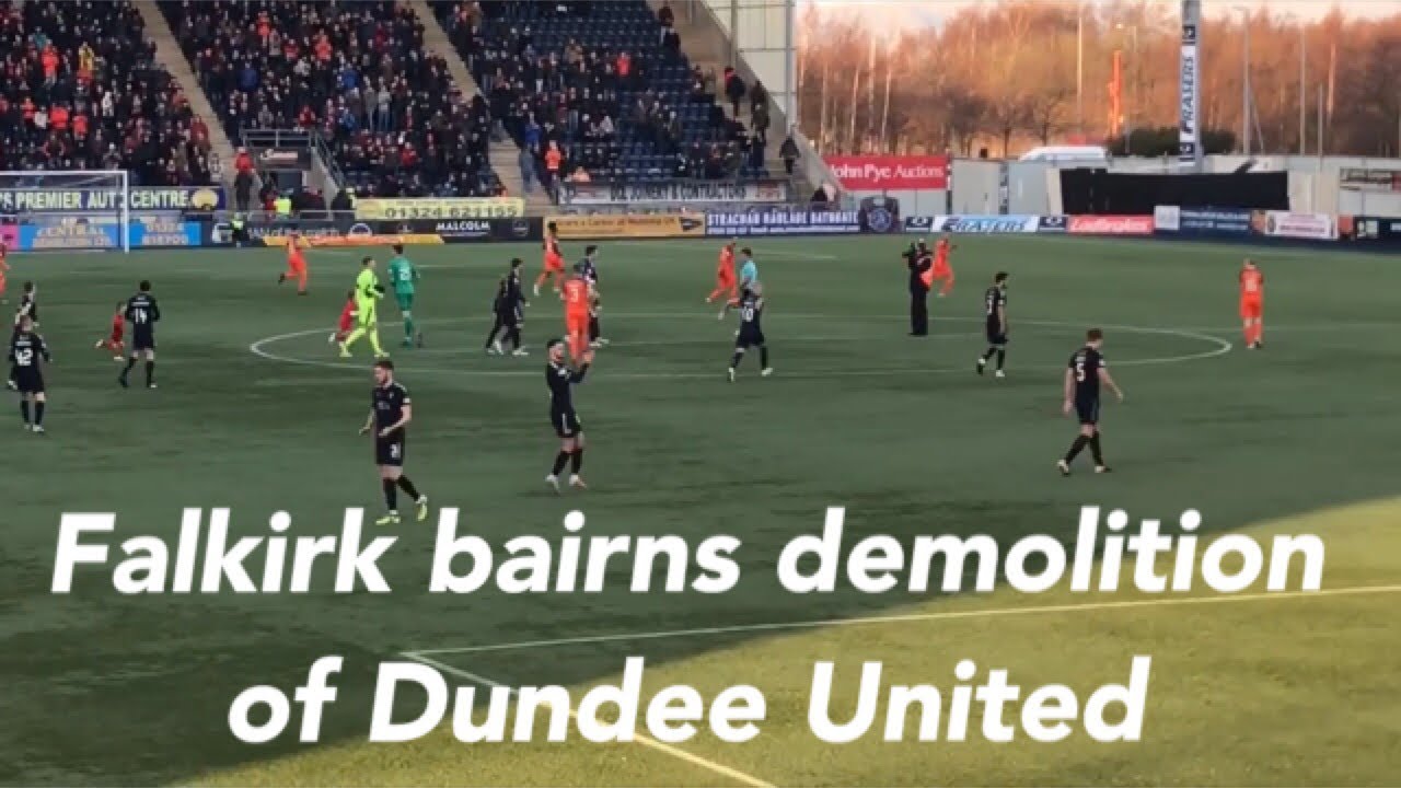 Falkirk bairns demolition of Dundee unt / venue Falkirk stadium / 6 / 1 / 18 / HD