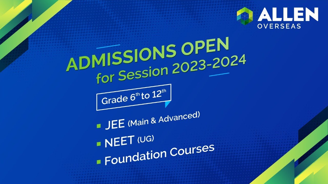 Reasons Why You Should Join ALLEN Overseas | Admission Open: 2023-24 🎯| #allen #hurryup