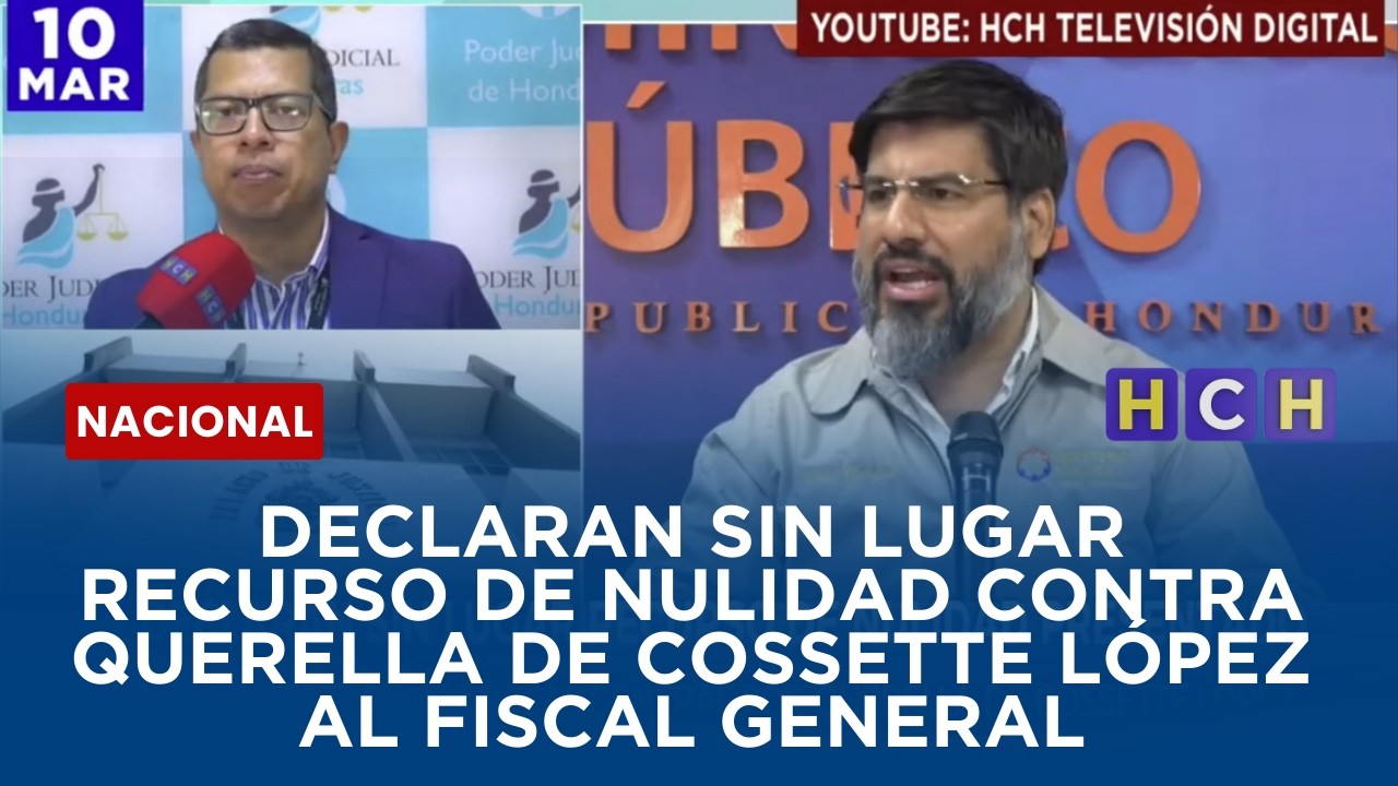 Declaran sin lugar recurso de nulidad contra querella de Cossette López al fiscal general