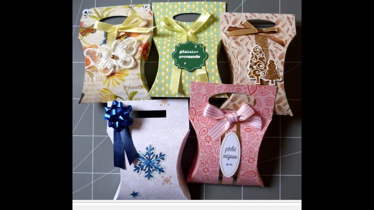 Scrapbooking/tuto : comment fabriquer une petite boîte oreiller
