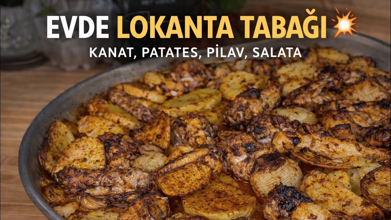 Bu Tepsi Efsane Oldu! | Fırında Kanat & Patates Menüsü🍗🥔