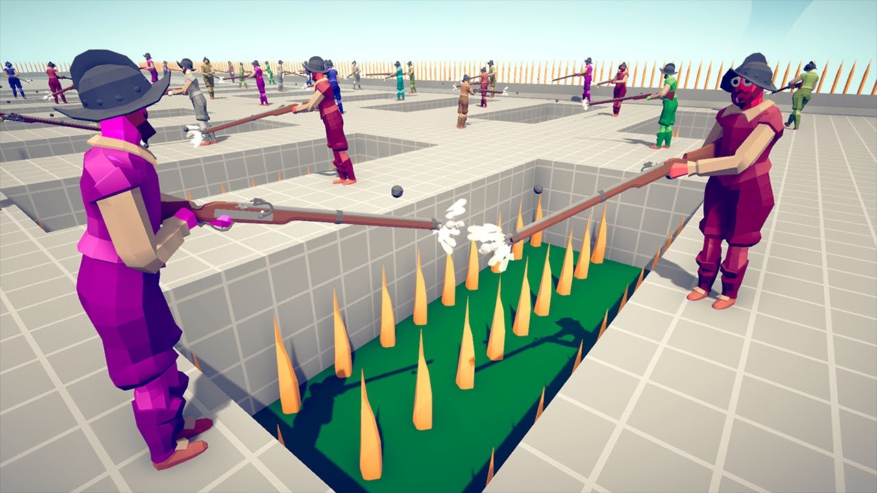 BATTLE ROYALE SPIKES PIT MAP | Totally Accurate Battle Simulator TABS