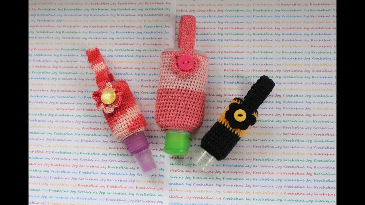 How to Crochet Hand Sanitizer Cozy | DIY Sanitizer Holder