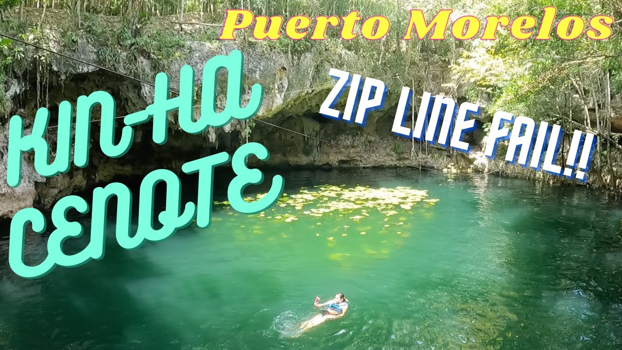 KIN HA CENOTE/Puerto Morelos/Zip Line Fail #cenote #puertomorelos #zipline