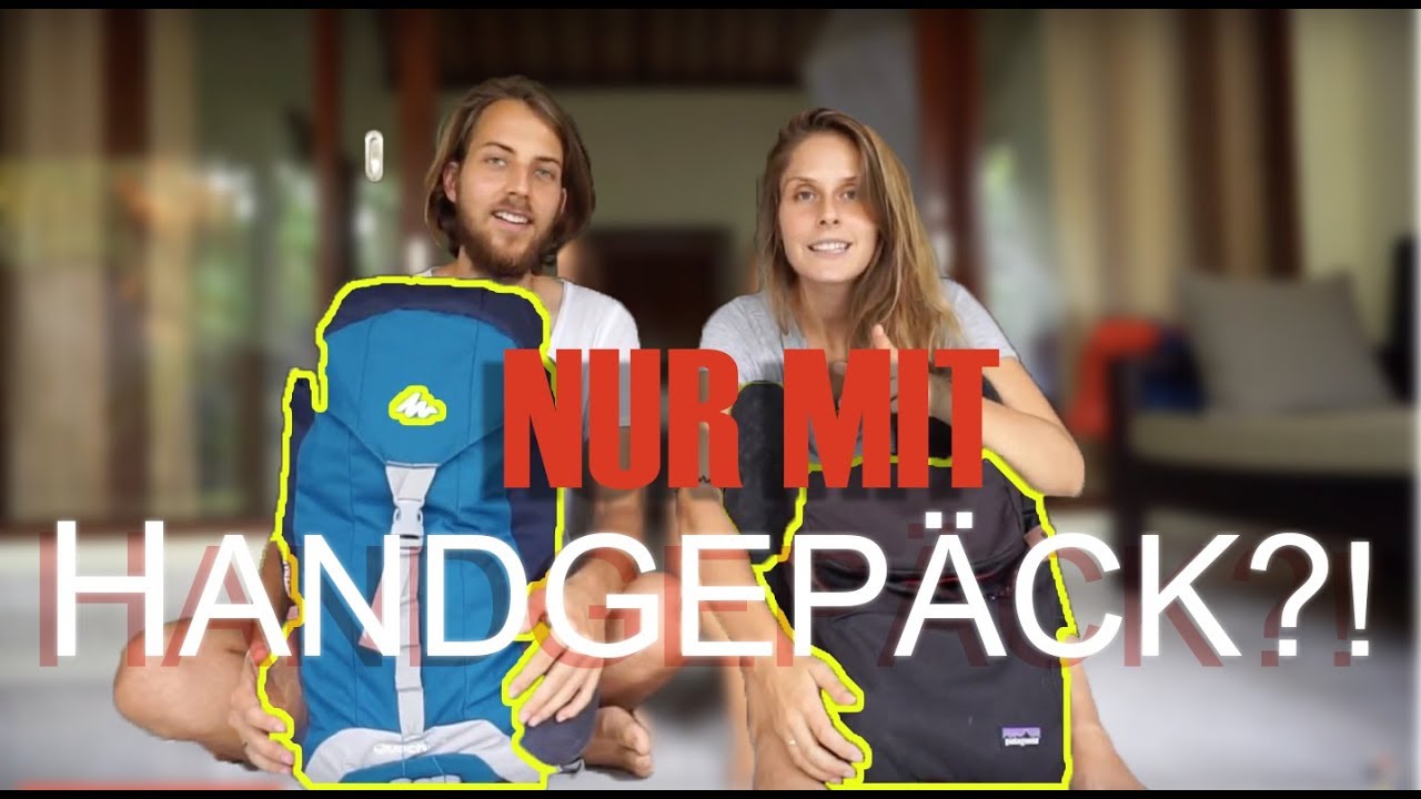 HANDGEPÄCK?!😱MINIMALISTISCH PACKEN - TIPPS & PACKLISTE! Bali. Weltreise Vlog 75
