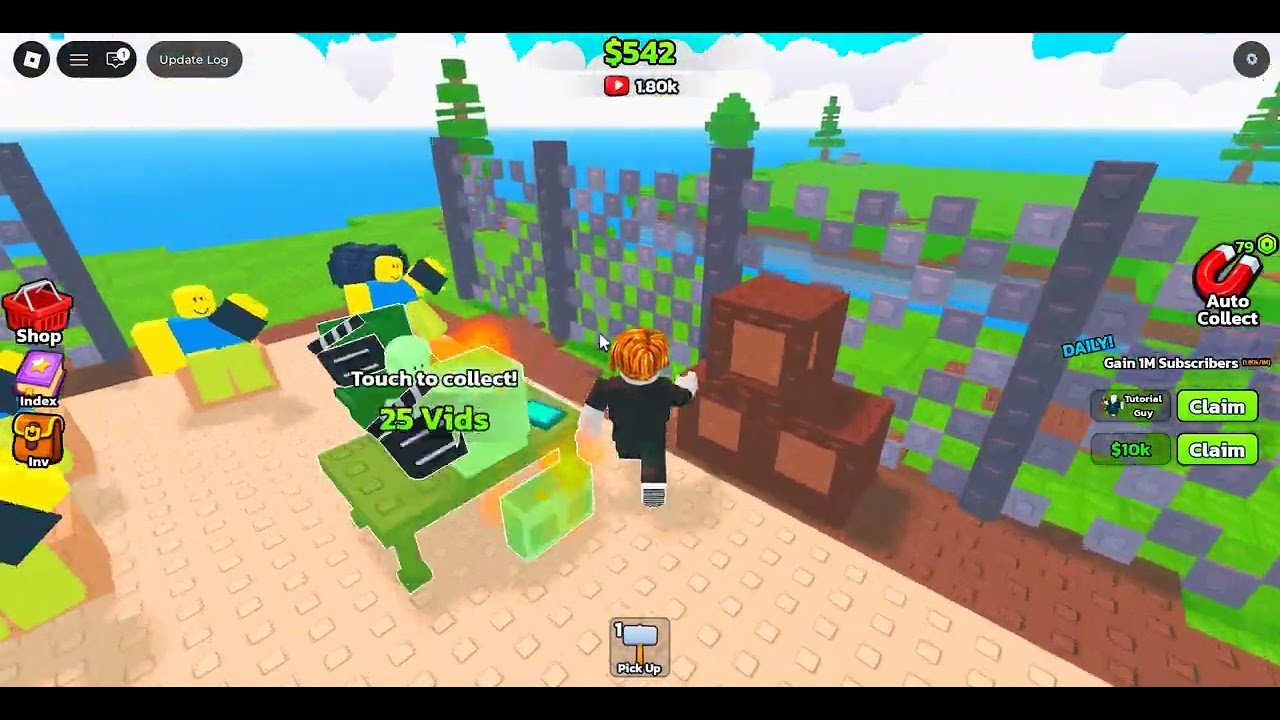 I became a YouTuber in Roblox
