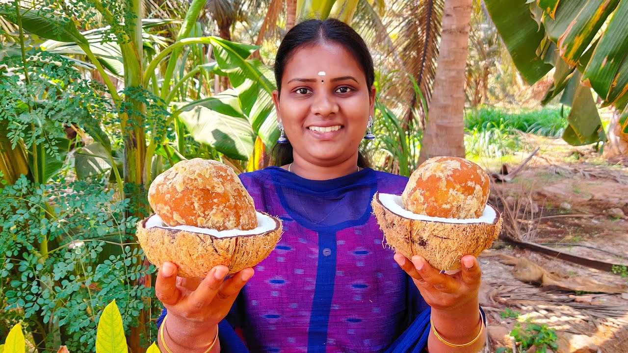 JAGGERY COCONUT BURFI | Coconut Burfi | Banana Leaf Cooking