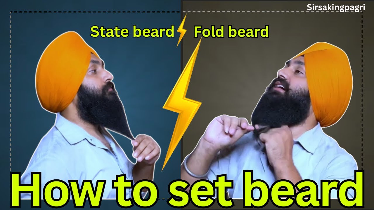 How to set Beard | beard Setting | Manage beard hairs | how to set beard for Sikh | Sirsakingpagri
