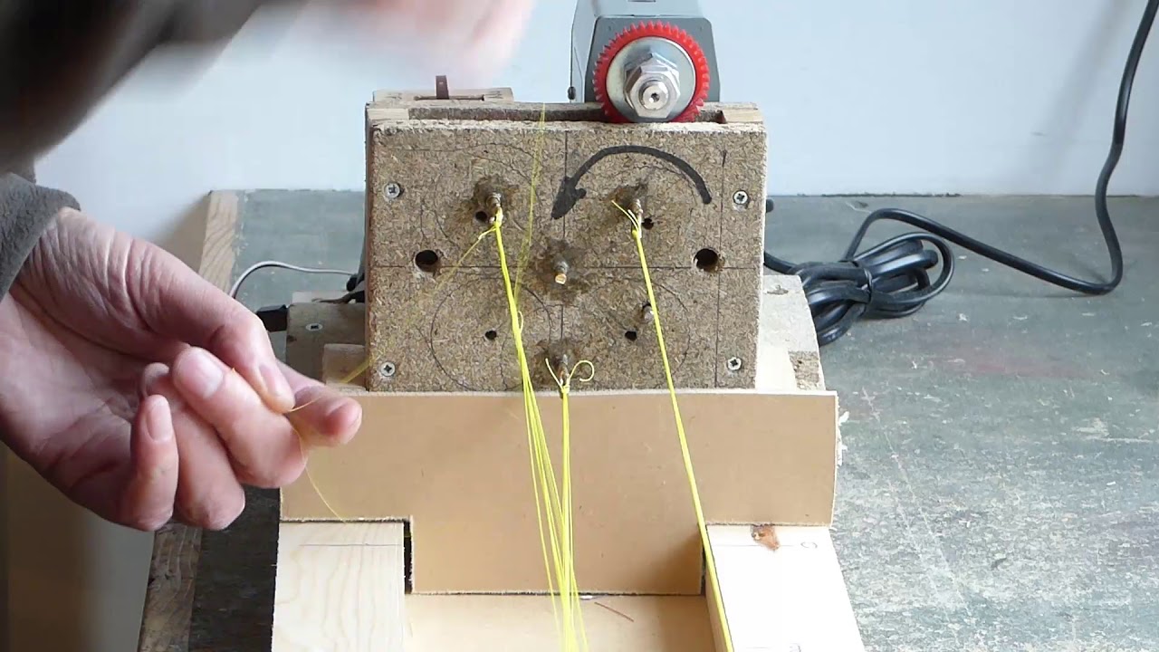 ropewalk machine with variable setting