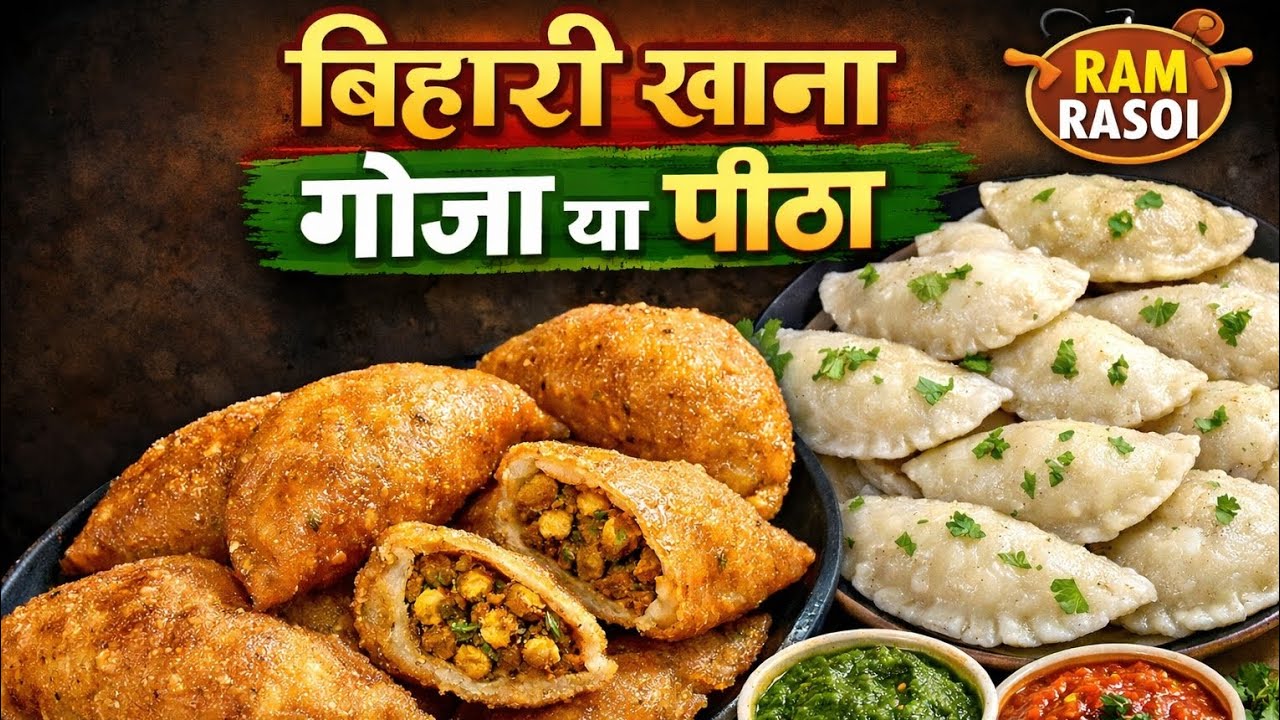बिहार का फेमस गोझा या पीठा | आसान देसी रेसिपी |  #cooking #recipe #food #biharidish 