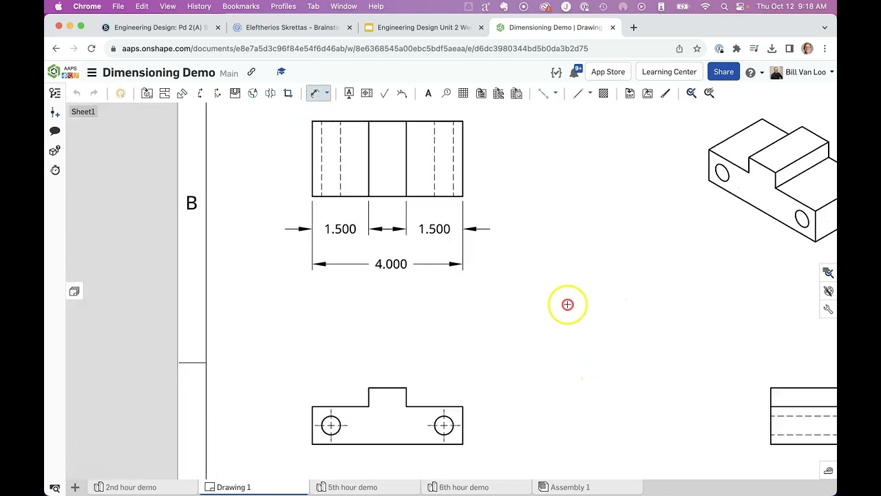 Dimensioning in Onshape