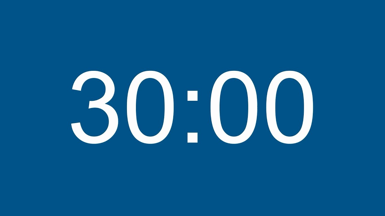 30 Minute Timer [Blue Background]