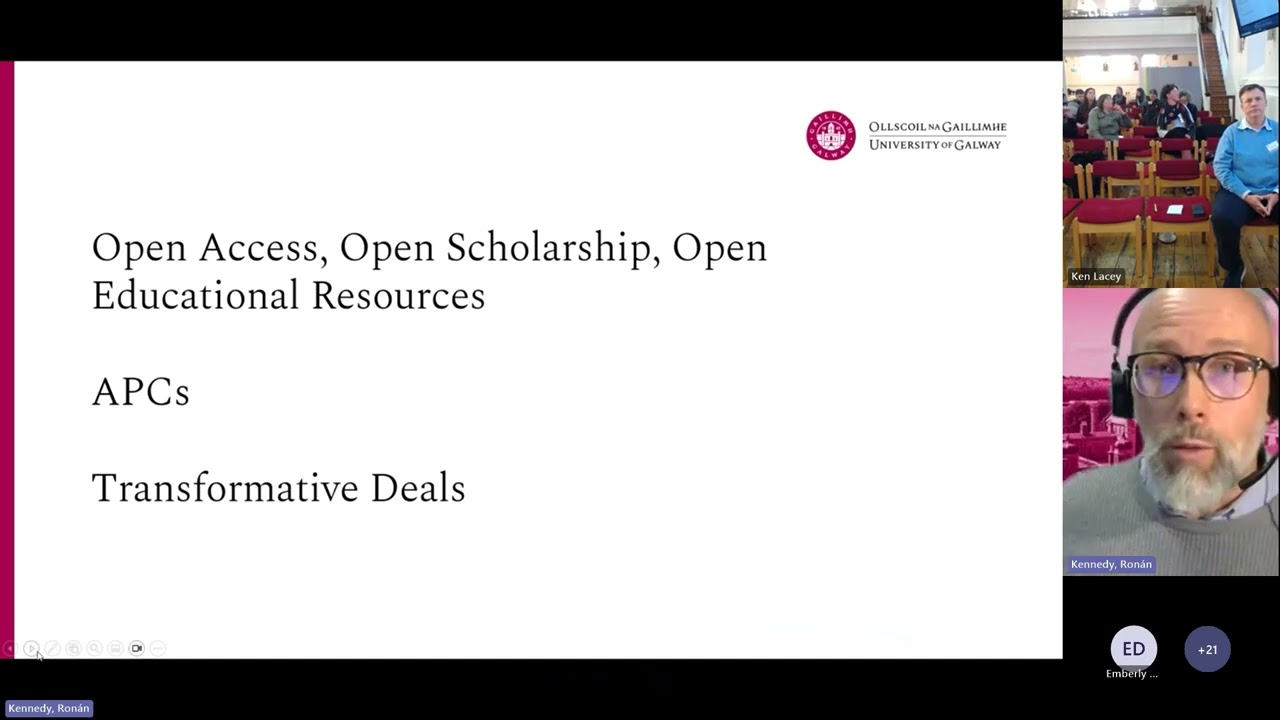 LIR Seminar Ron&aacute;n Kennedy: University of Galway. Looking Back to the Future