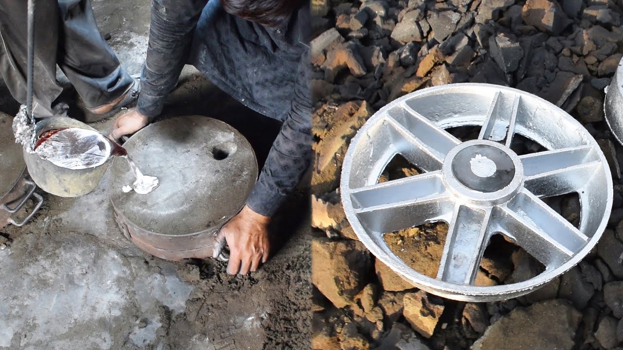 Casting Aluminum Engine Pulley Using Sand Mold | Art Of Aluminum Casting
