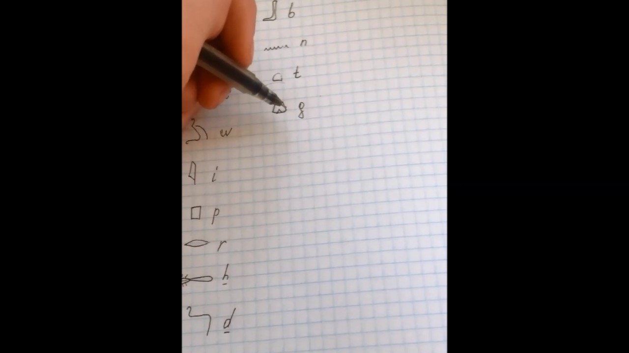 How to draw egyptian semicursive monoconsonants