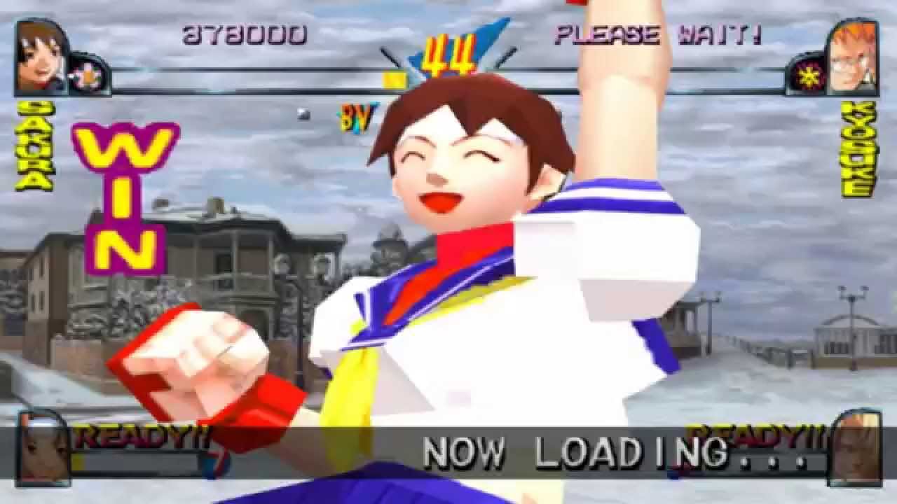 Rival Schools [Evolution Disc]: Sakura/Hinata Playthrough [Playstation, 1998]