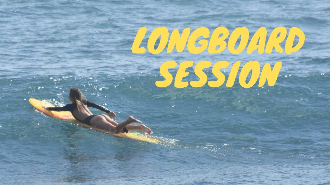 Surf en LONGBOARD sous le soleil !